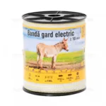 Bandă gard electric - 10 mm - 200 m - 60 kg - 0,45 Ω/m