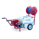 Atomizor 100l cu motor electric monofazat 1,5 kw, tambur și furtun de presiune 25m, 8mm, 75 bar