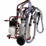 Aparat de muls vaci, 2 posturi, 1bidon 40L aluminiu, pahare inox, 250l/min, 0,55kW