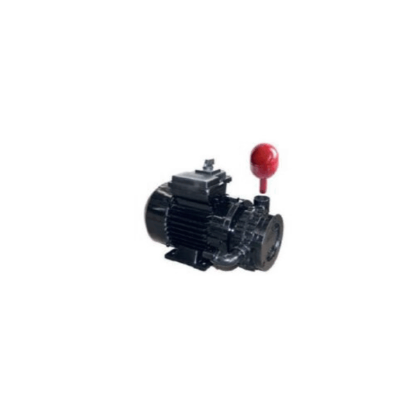 Motor cu pompă de vacuum și tobă de esapament pentru aparat de muls