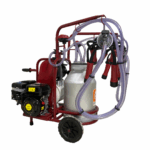 Aparat de muls vaci, 2 posturi, 1bidon 40L aluminiu, pahare plastic, 250l/min, 0,55kW si motor termic