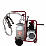 Aparat de muls vaci cu tanc vacuum, 1post , 1bidon 40l aluminiu, pahare inox, 250l/min, 0.55kw