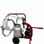 Aparat de muls oi, 2 posturi, 1 bidon 20l aluminiu, pahare plastic, 250l/min, 0,55kw