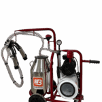 Aparat de muls vaci cu tanc vacuum, 1post , 1bidon 40l inox, pahare inox, 250l/min, 0.55kw